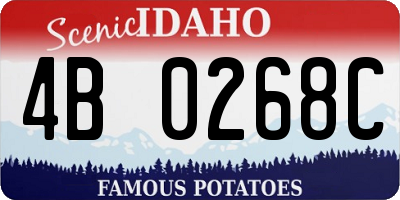 ID license plate 4B0268C