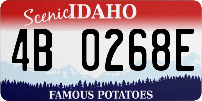 ID license plate 4B0268E