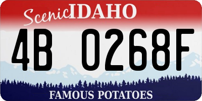 ID license plate 4B0268F