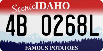 ID license plate 4B0268L