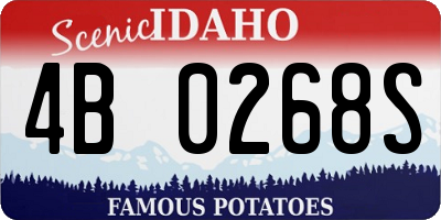 ID license plate 4B0268S