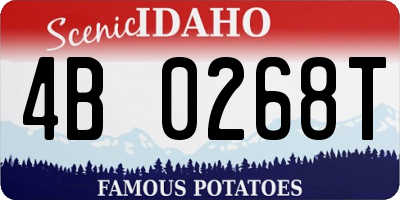 ID license plate 4B0268T
