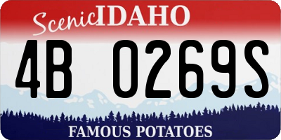 ID license plate 4B0269S