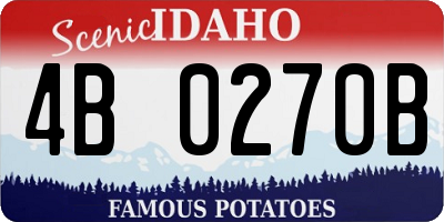 ID license plate 4B0270B