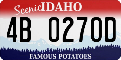 ID license plate 4B0270D