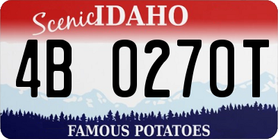 ID license plate 4B0270T