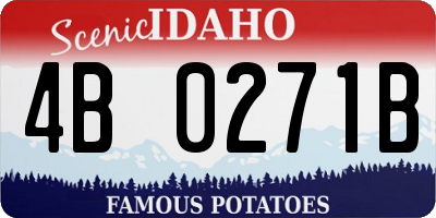 ID license plate 4B0271B