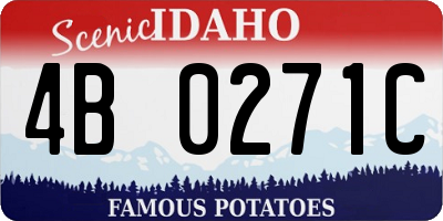 ID license plate 4B0271C