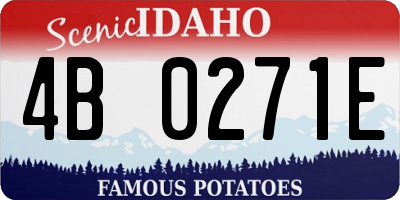 ID license plate 4B0271E