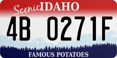 ID license plate 4B0271F