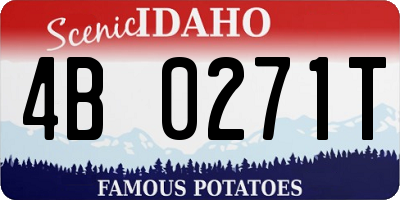 ID license plate 4B0271T