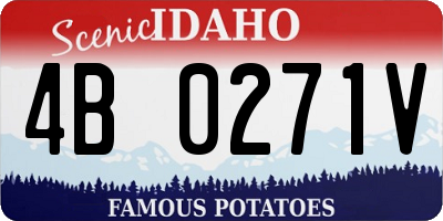 ID license plate 4B0271V