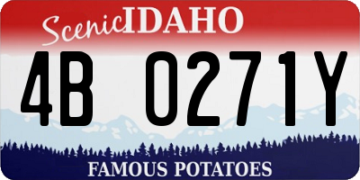 ID license plate 4B0271Y