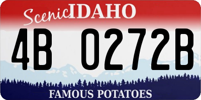 ID license plate 4B0272B