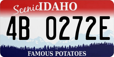 ID license plate 4B0272E