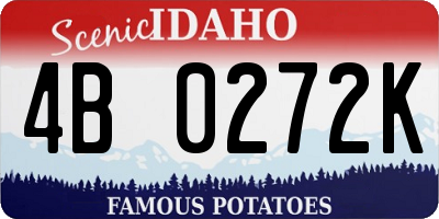 ID license plate 4B0272K