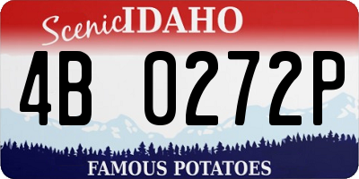ID license plate 4B0272P