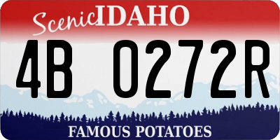 ID license plate 4B0272R