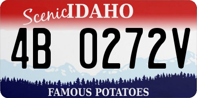 ID license plate 4B0272V