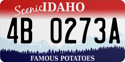 ID license plate 4B0273A