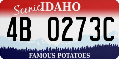 ID license plate 4B0273C