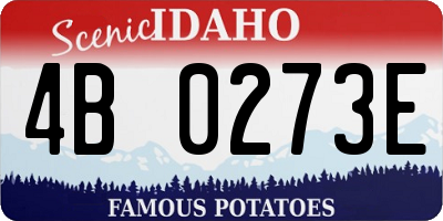 ID license plate 4B0273E