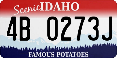 ID license plate 4B0273J