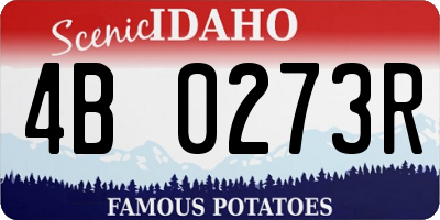 ID license plate 4B0273R