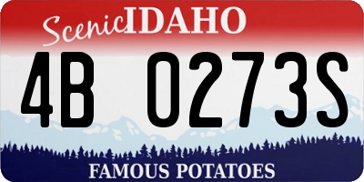ID license plate 4B0273S