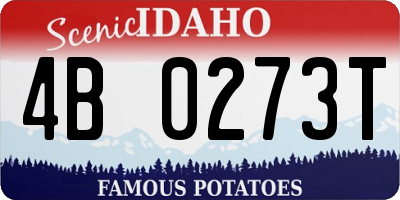 ID license plate 4B0273T