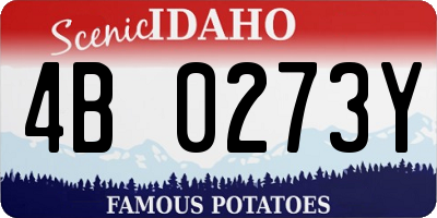 ID license plate 4B0273Y