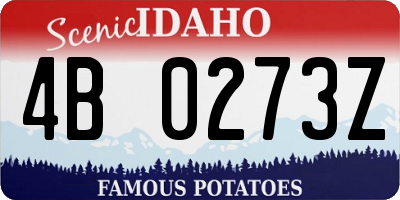 ID license plate 4B0273Z