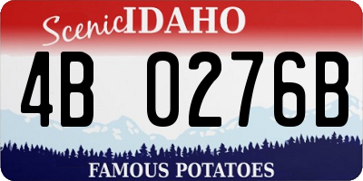 ID license plate 4B0276B