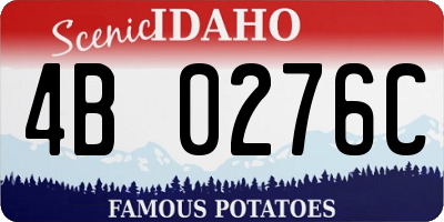 ID license plate 4B0276C