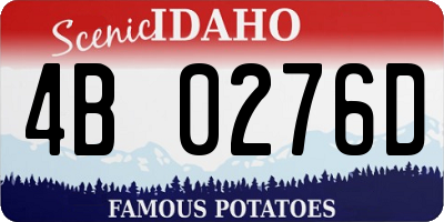 ID license plate 4B0276D