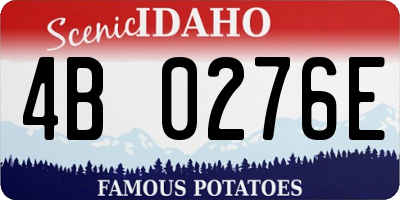 ID license plate 4B0276E