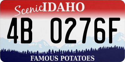 ID license plate 4B0276F