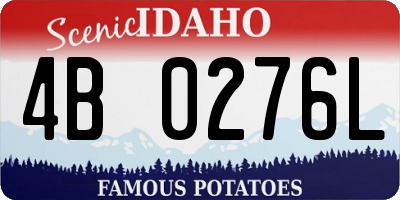 ID license plate 4B0276L