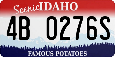 ID license plate 4B0276S