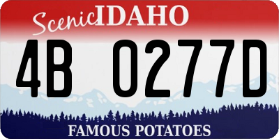 ID license plate 4B0277D