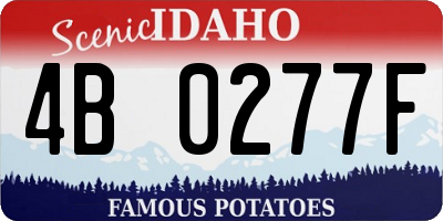 ID license plate 4B0277F