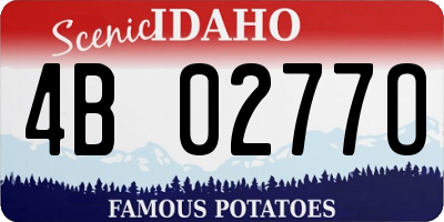 ID license plate 4B0277O
