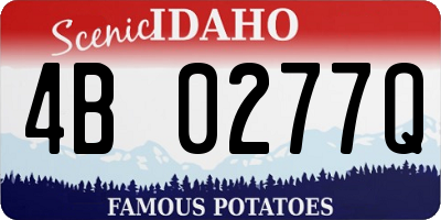 ID license plate 4B0277Q