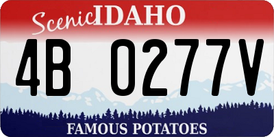 ID license plate 4B0277V