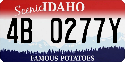 ID license plate 4B0277Y