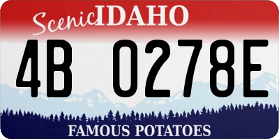 ID license plate 4B0278E