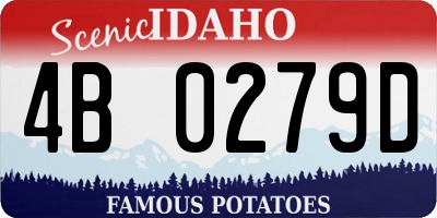 ID license plate 4B0279D