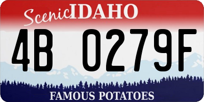 ID license plate 4B0279F