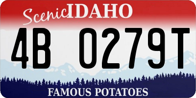 ID license plate 4B0279T