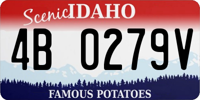 ID license plate 4B0279V